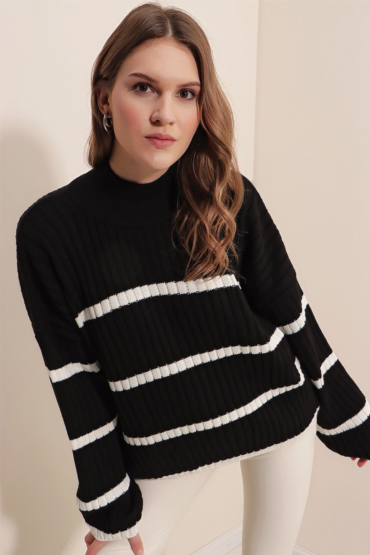 Black Stripped Sweater