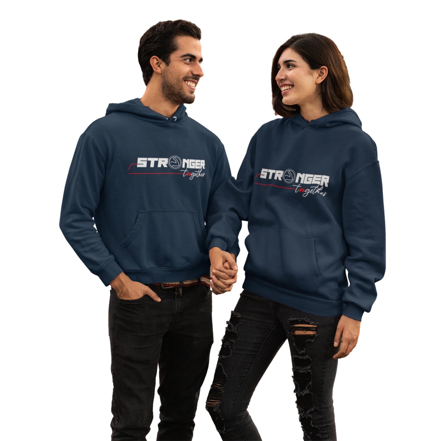 Organic Couples Stronger Together Hoodie