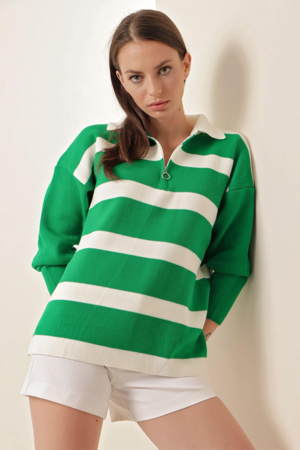 Striped Green Sweater