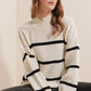 Striped White Sweater